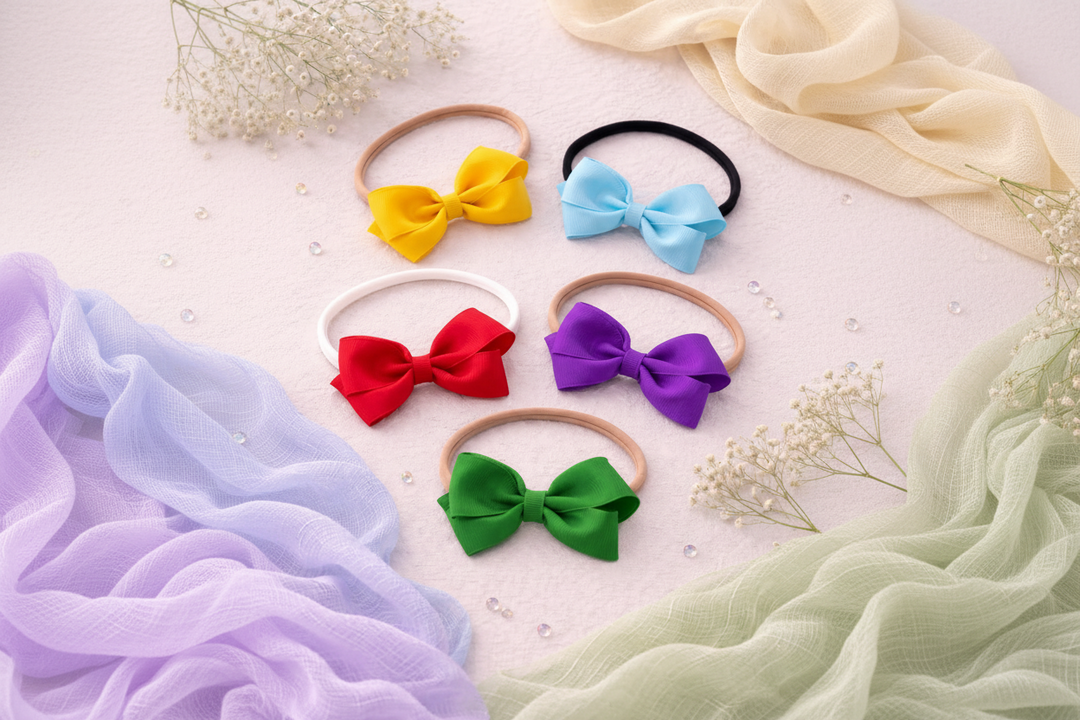 Introducing the “Barely There" Hair Bow Headbands with Fur-Matching Bands for Short-Hair Dogs