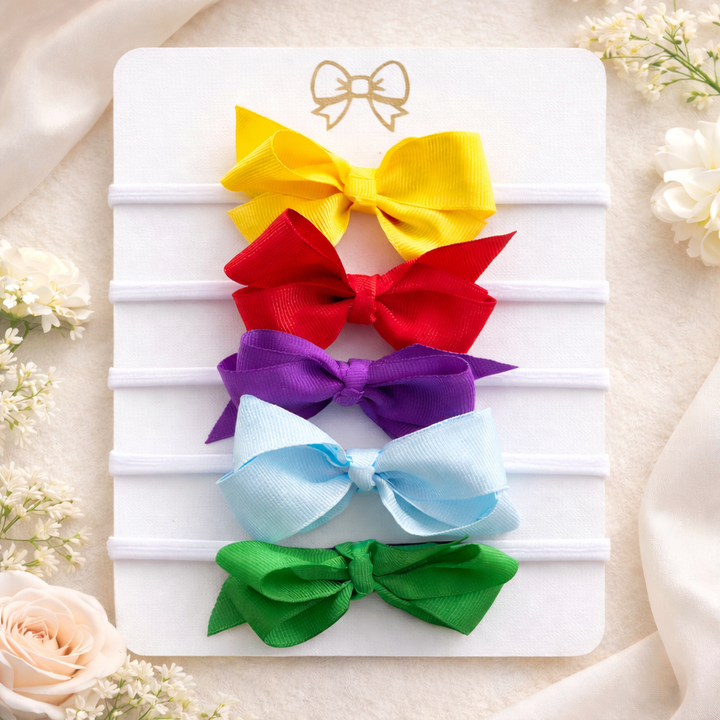 Barely There Hair Bow Headbands Multipack - 5 Colors