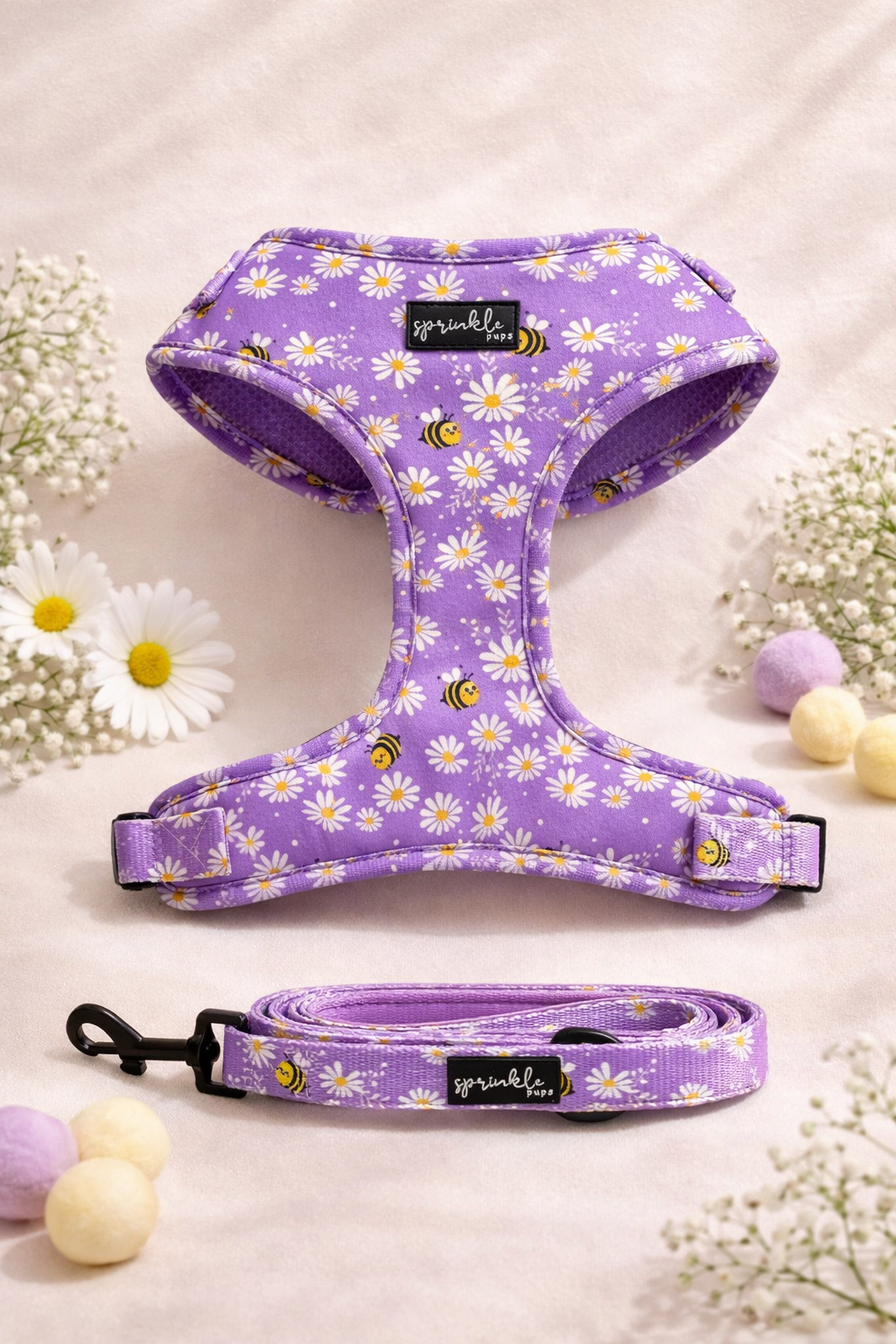 Bundle - Bee My Honey Matching Harness and Leash Set