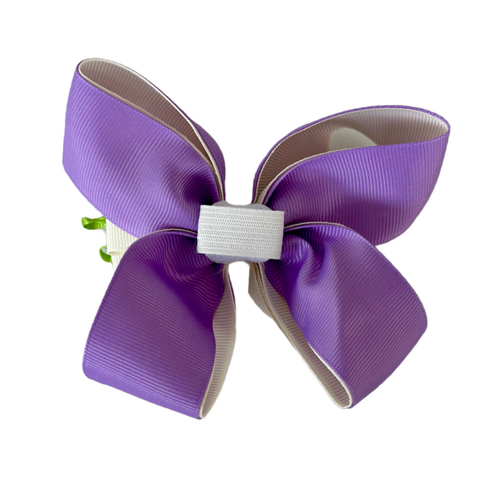 Harness Bow Charm - Purple Posies