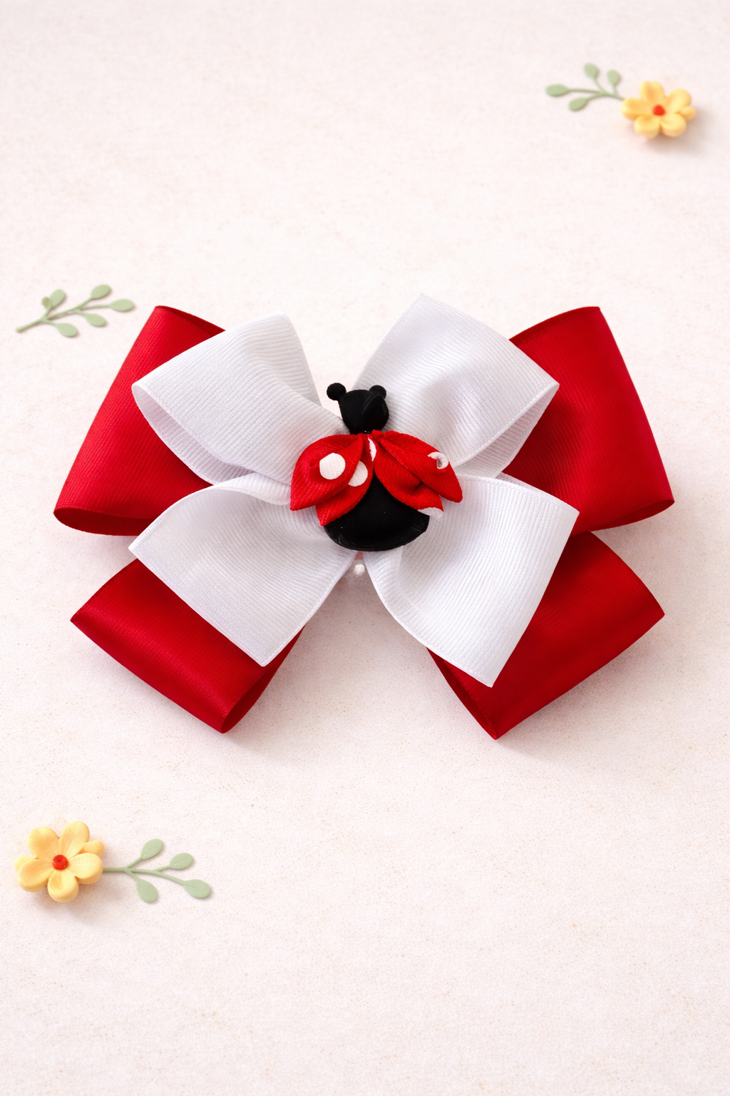 Harness Bow Charm - Ladybug Lovebug