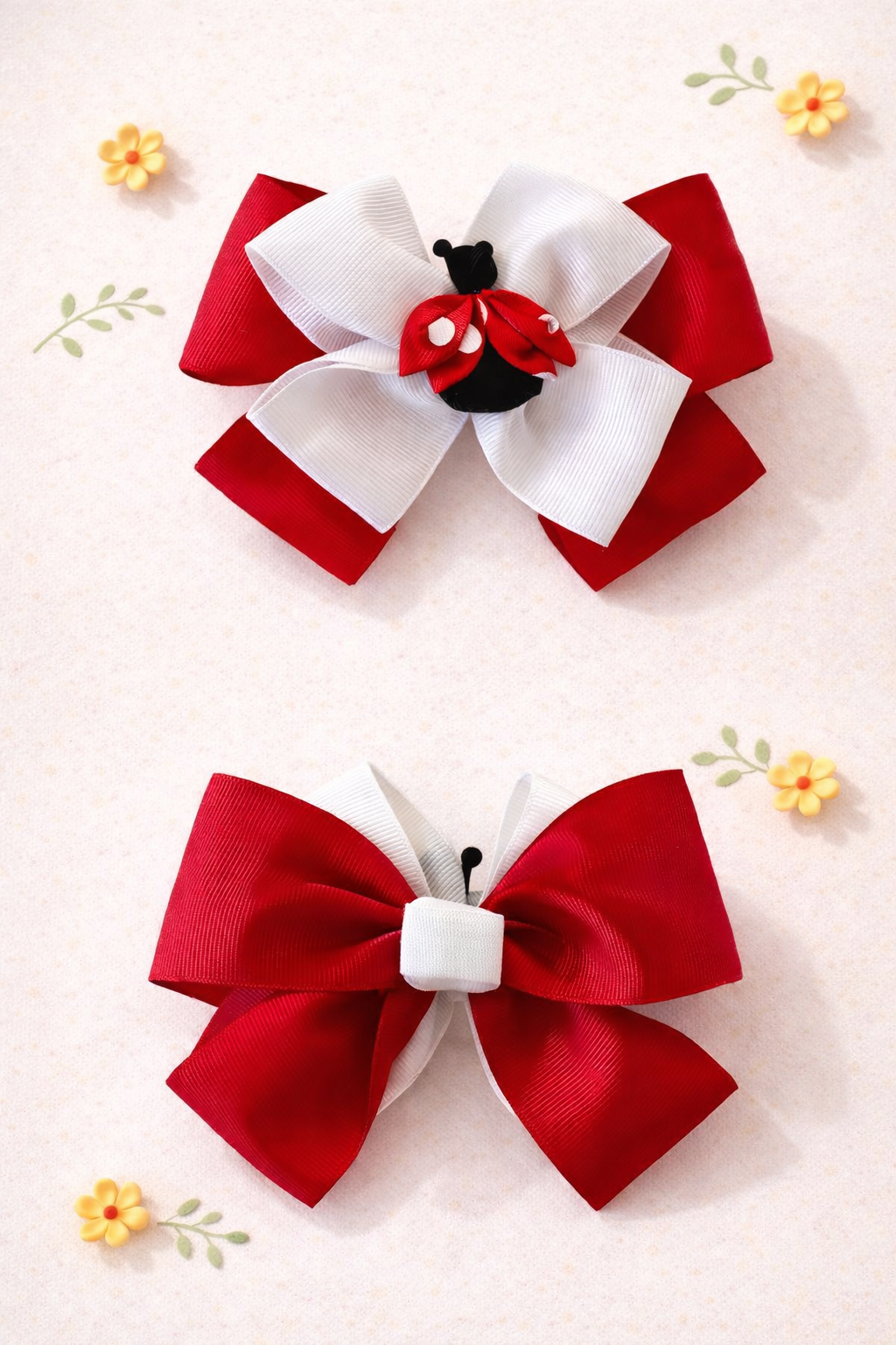 Harness Bow Charm - Ladybug Lovebug
