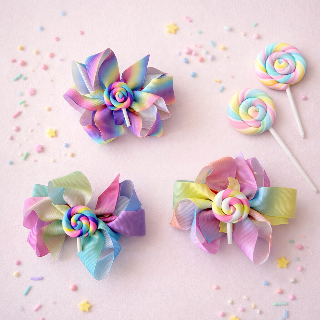 Collar Bow Charm - Sweet Swirls Collection