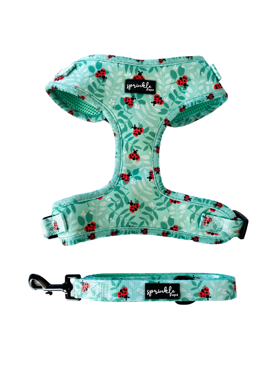 Bundle - Ladybug Love Matching Harness and Leash Set