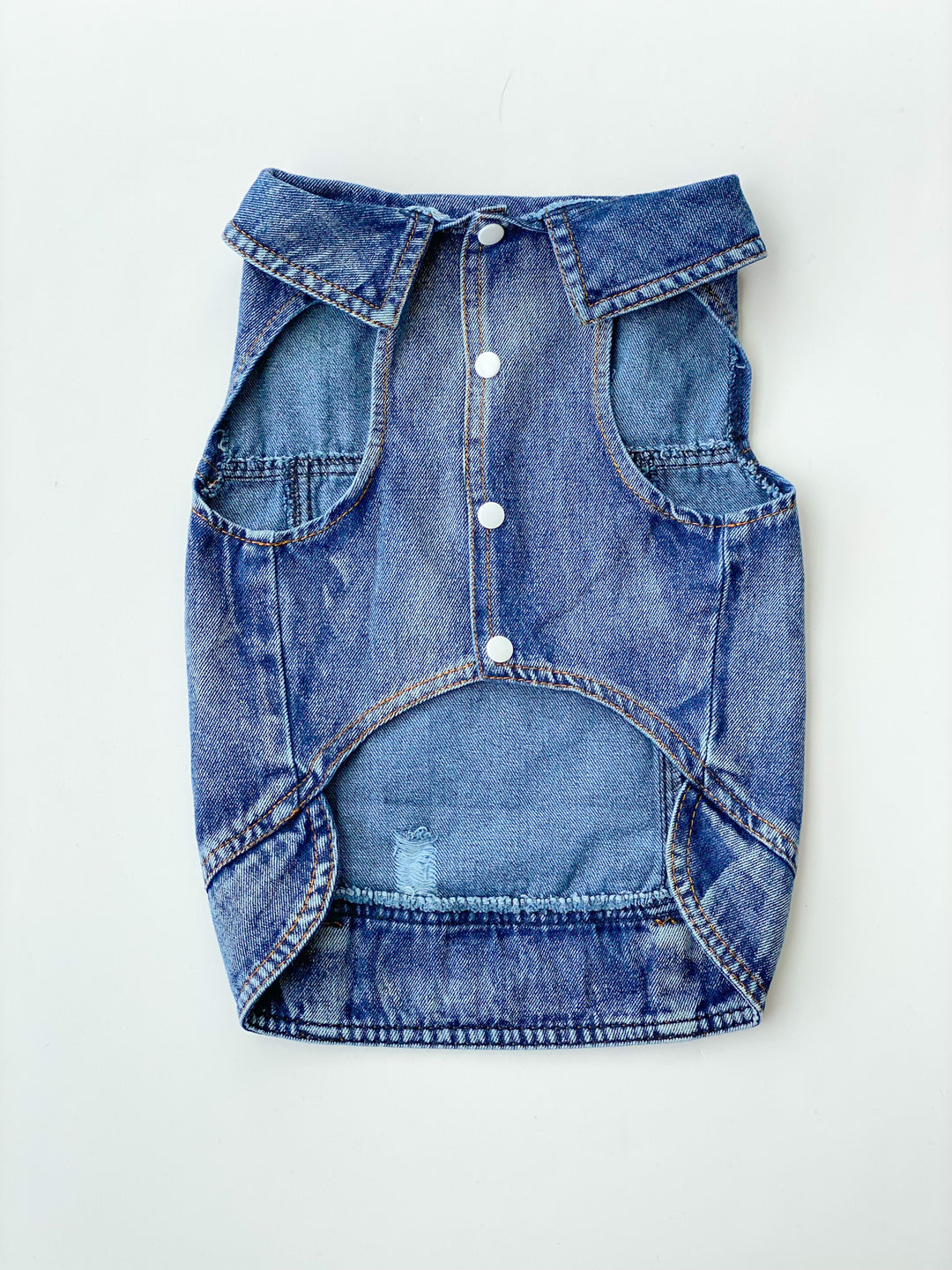 Cute & Stylish Denim Vest for Small to Medium Dogs