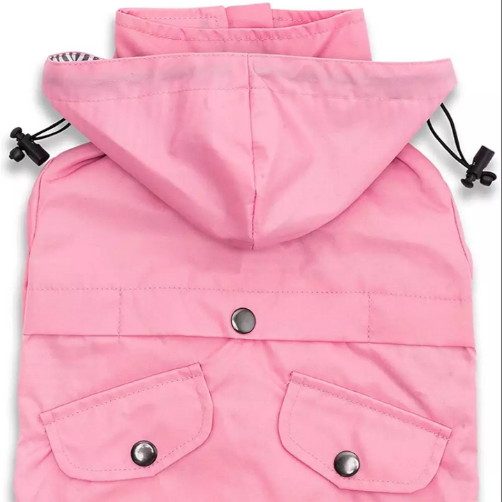 Pretty and Pink Raincoat for Dogs