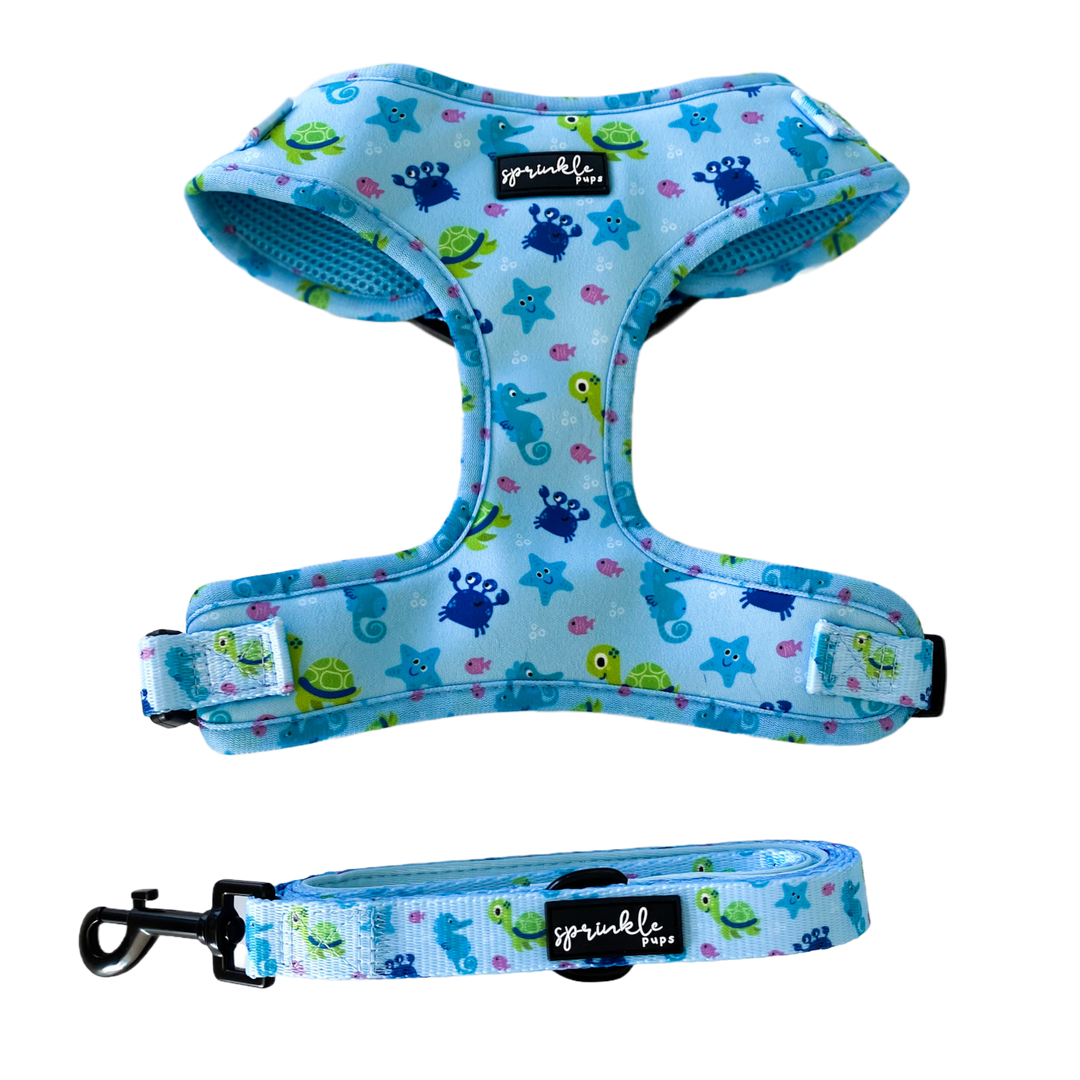 Adjustable Dog Harness - Under the Sea