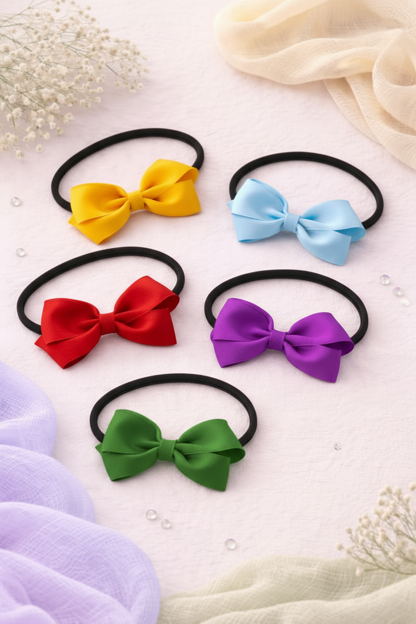 Barely There Hair Bow Headbands Multipack - 5 Colors